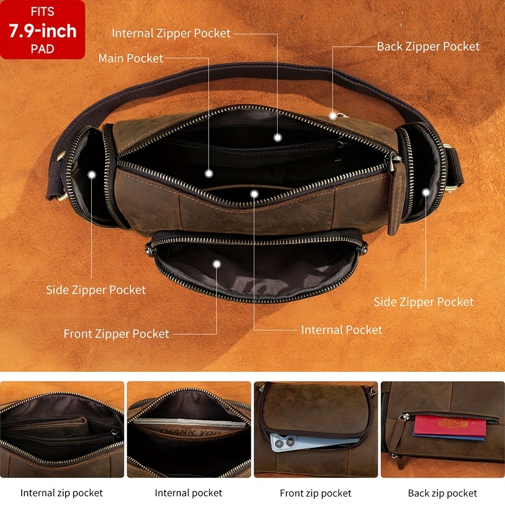 NIUCUNZH Genuine Leather Backpack  Durable, Stylish, and Perfect for Commuting, Travel, and Casual Use