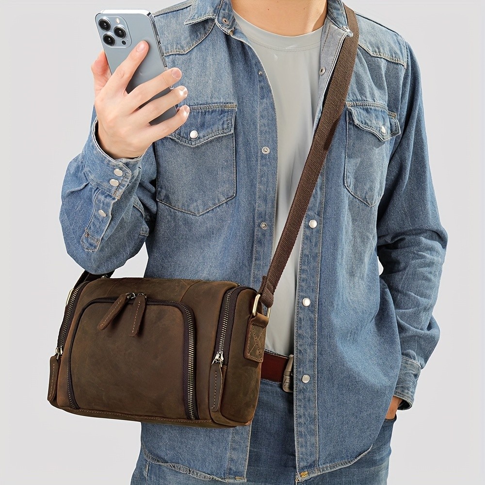 NIUCUNZH Genuine Leather Backpack  Durable, Stylish, and Perfect for Commuting, Travel, and Casual Use