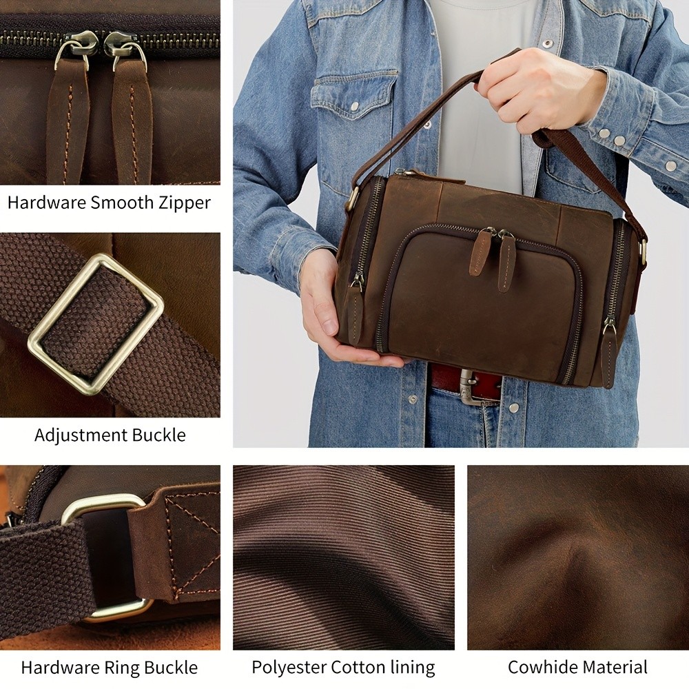 NIUCUNZH Genuine Leather Backpack  Durable, Stylish, and Perfect for Commuting, Travel, and Casual Use