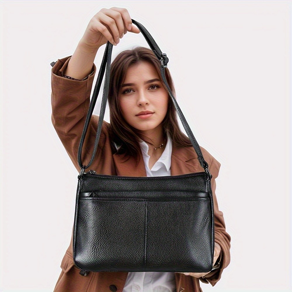 NIUCUNZH Genuine Leather Crossbody Bag Stylish, Durable, and Perfect for Everyday Use