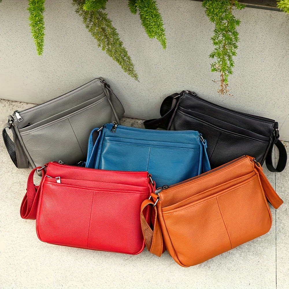 NIUCUNZH Genuine Leather Crossbody Bag Stylish, Durable, and Perfect for Everyday Use
