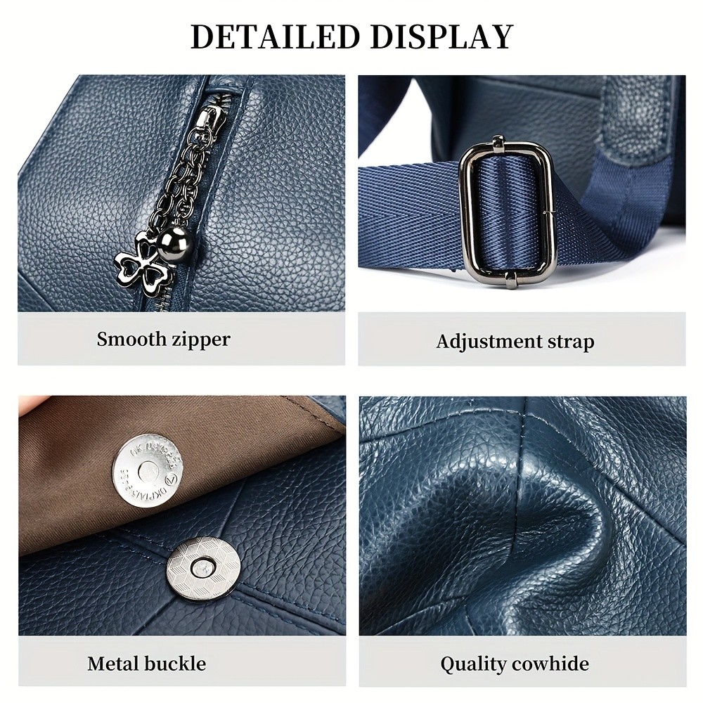 NIUCUNZH Genuine Leather Women's Backpack  Stylish, Durable, and Perfect for Travel Essentials