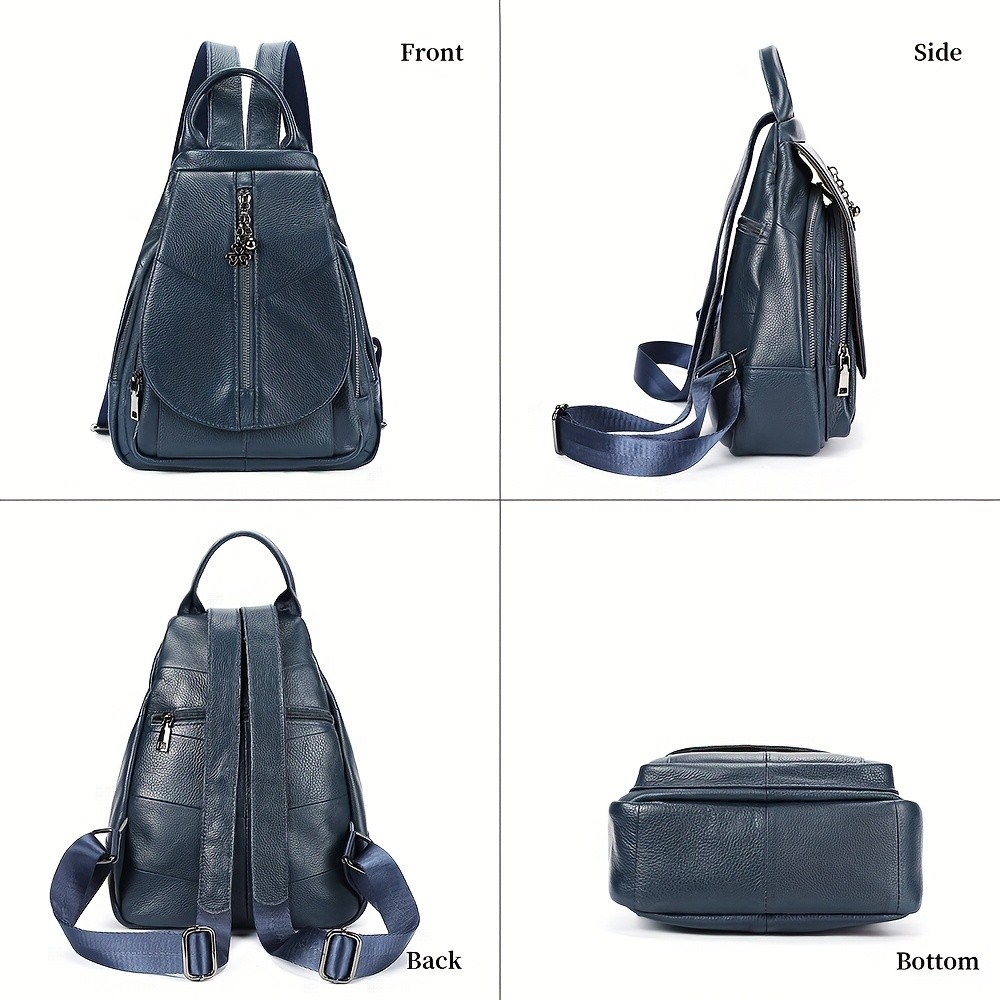 NIUCUNZH Genuine Leather Women's Backpack  Stylish, Durable, and Perfect for Travel Essentials