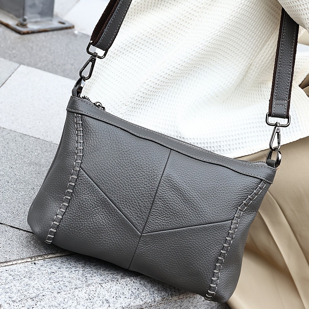 NIUCUNZH Genuine Leather Crossbody Bag for Men & Women  Stylish, Durable, and Perfect for Daily Use and Commuting