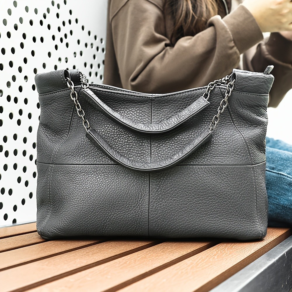 NIUCUNZH Genuine Leather Handbag Versatile, Stylish, and Ideal for Work, Travel, and Everyday Use