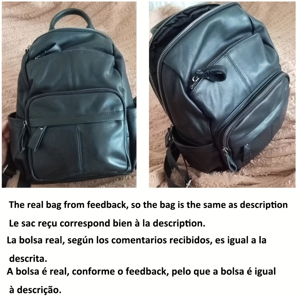 NIUCUNZH Genuine Leather Unisex Backpack  Durable, Spacious, and Perfect for Travel, Commute, and Daily Use