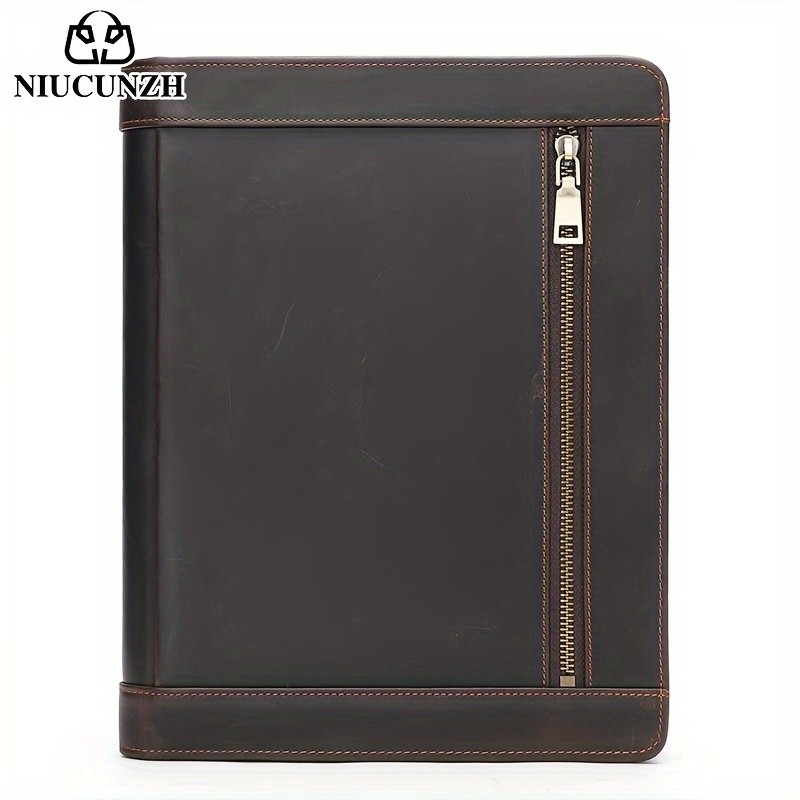 NIUCUNZH Men's Cowhide Clutch Bag  Elegant, Durable, and Perfect for Business and Storage