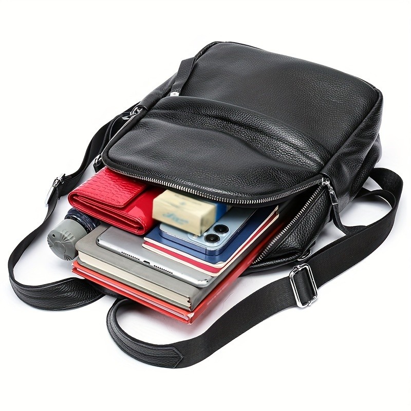 NIUCUNZH Womens Genuine Leather Backpack Stylish, Spacious, and Perfect for Travel, School, and Commuting