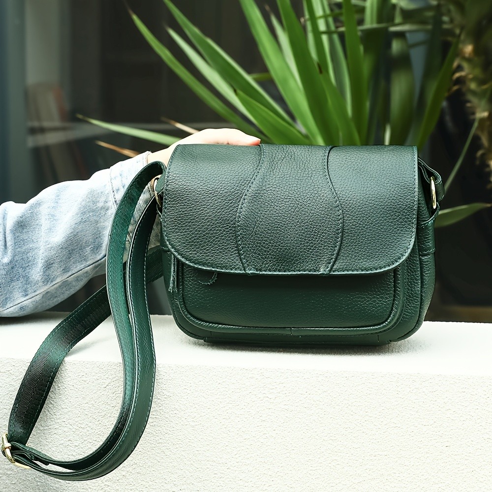 NIUCUNZH Unisex Genuine Leather Crossbody Bag  Versatile, Durable, and Stylish for Daily Use and Travel