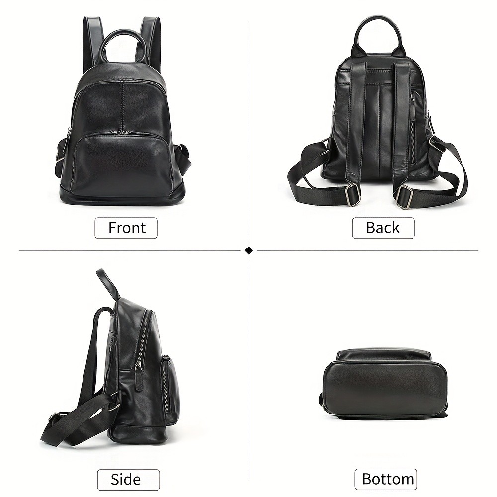 NIUCUNZH Womens Top-Grain Leather Backpack  Elegant, Durable, and Perfect for Daily Use and Travel