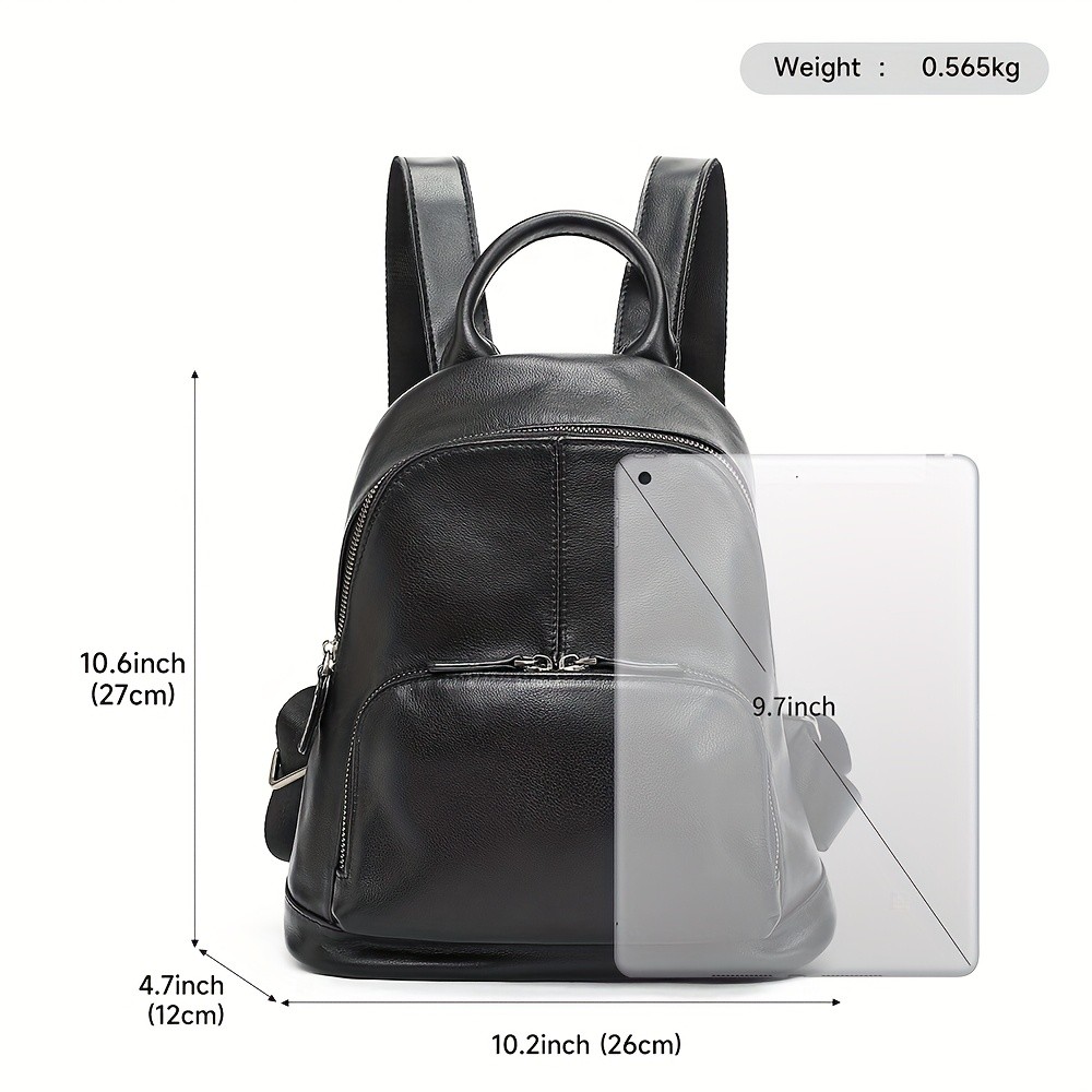 NIUCUNZH Womens Top-Grain Leather Backpack Elegant, Durable, and Perfect for Daily Use and Travel