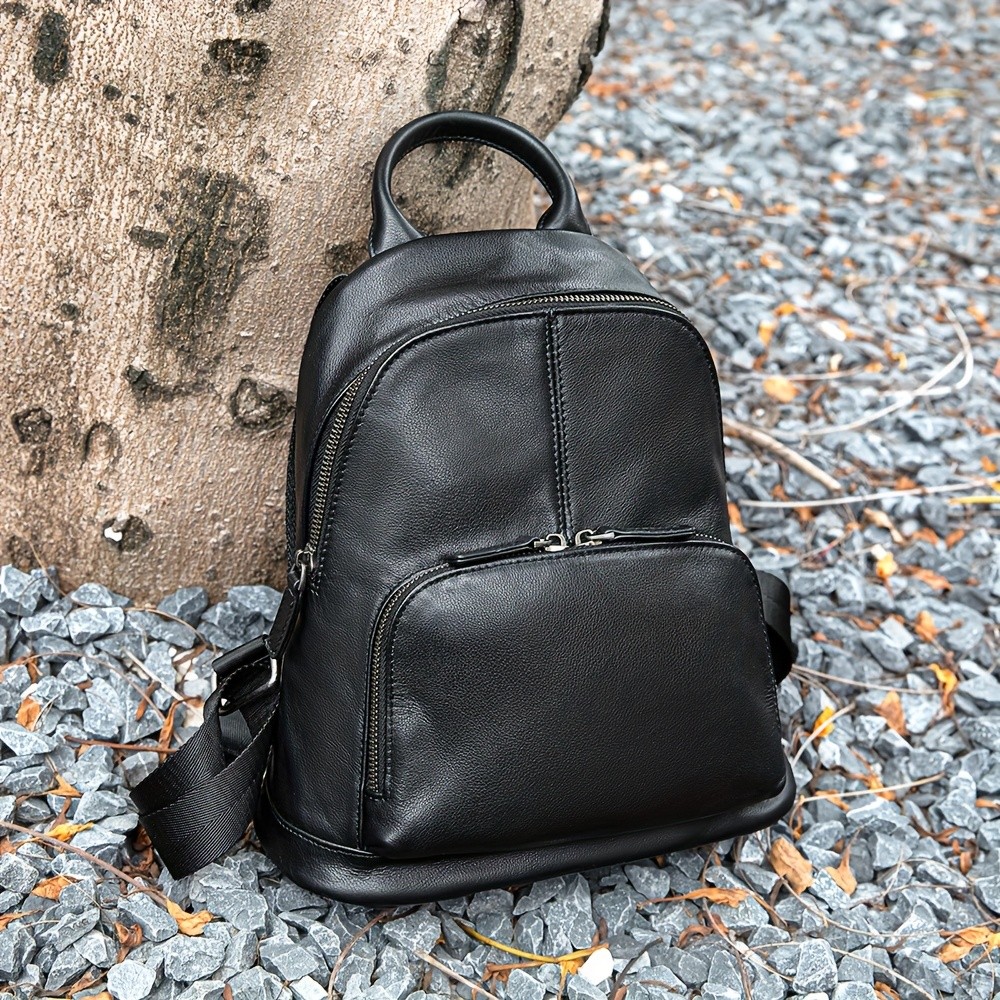 NIUCUNZH Womens Top-Grain Leather Backpack Elegant, Durable, and Perfect for Daily Use and Travel