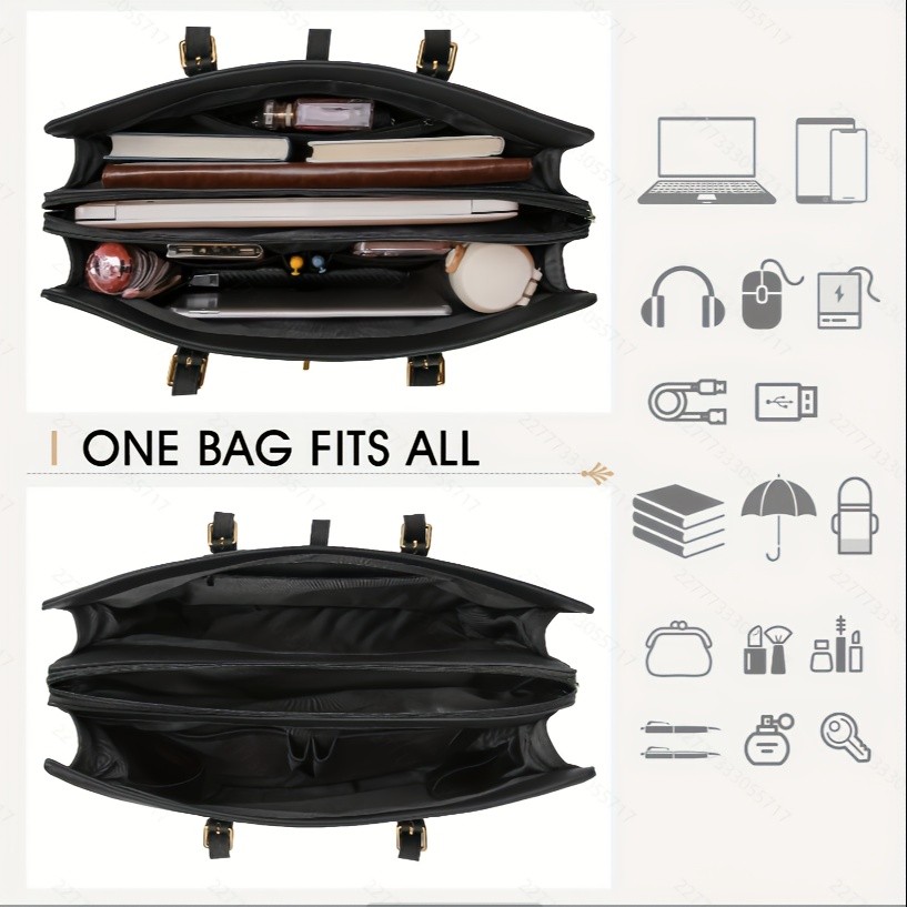 IGOLUMON Womens 15.6-inch Laptop Bag  Professional, Stylish, and Ideal for Work, Business, and Travel