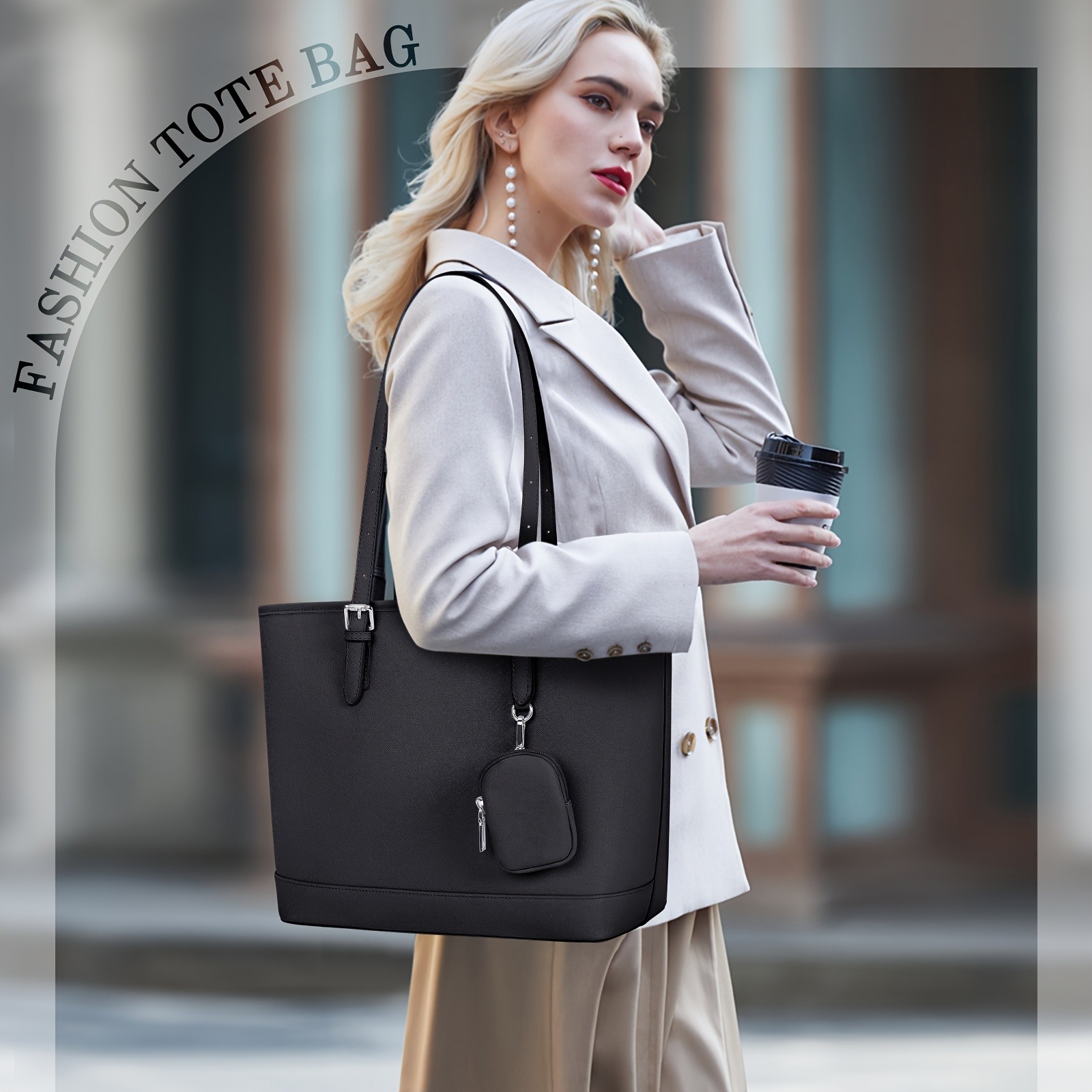 IGOLUMON Womens Large Capacity Tote Bag Stylish, Functional, and Perfect for Work, Travel, and Everyday Use