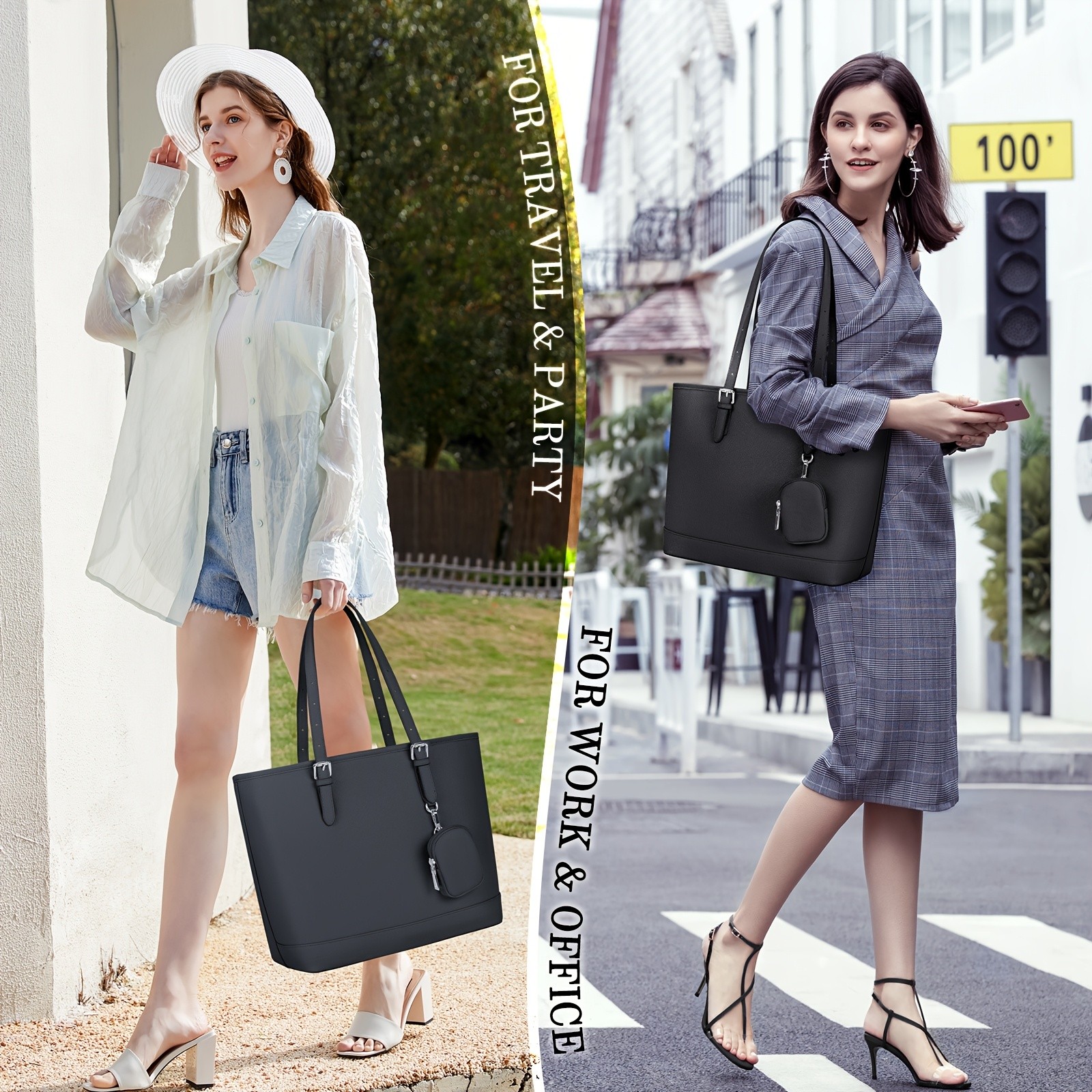 IGOLUMON Womens Large Capacity Tote Bag Stylish, Functional, and Perfect for Work, Travel, and Everyday Use