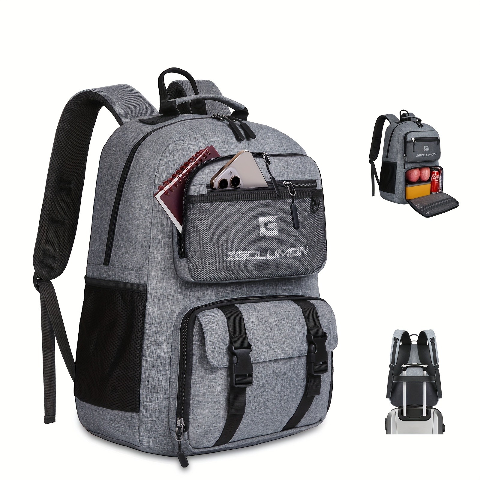 IGOLUMON Laptop Backpack 39.62 cm  Stylish, Functional, and Perfect for Work, College, and Travel