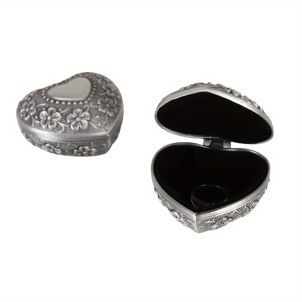VISNFA Vintage Style Heart-Shaped Jewelry Box