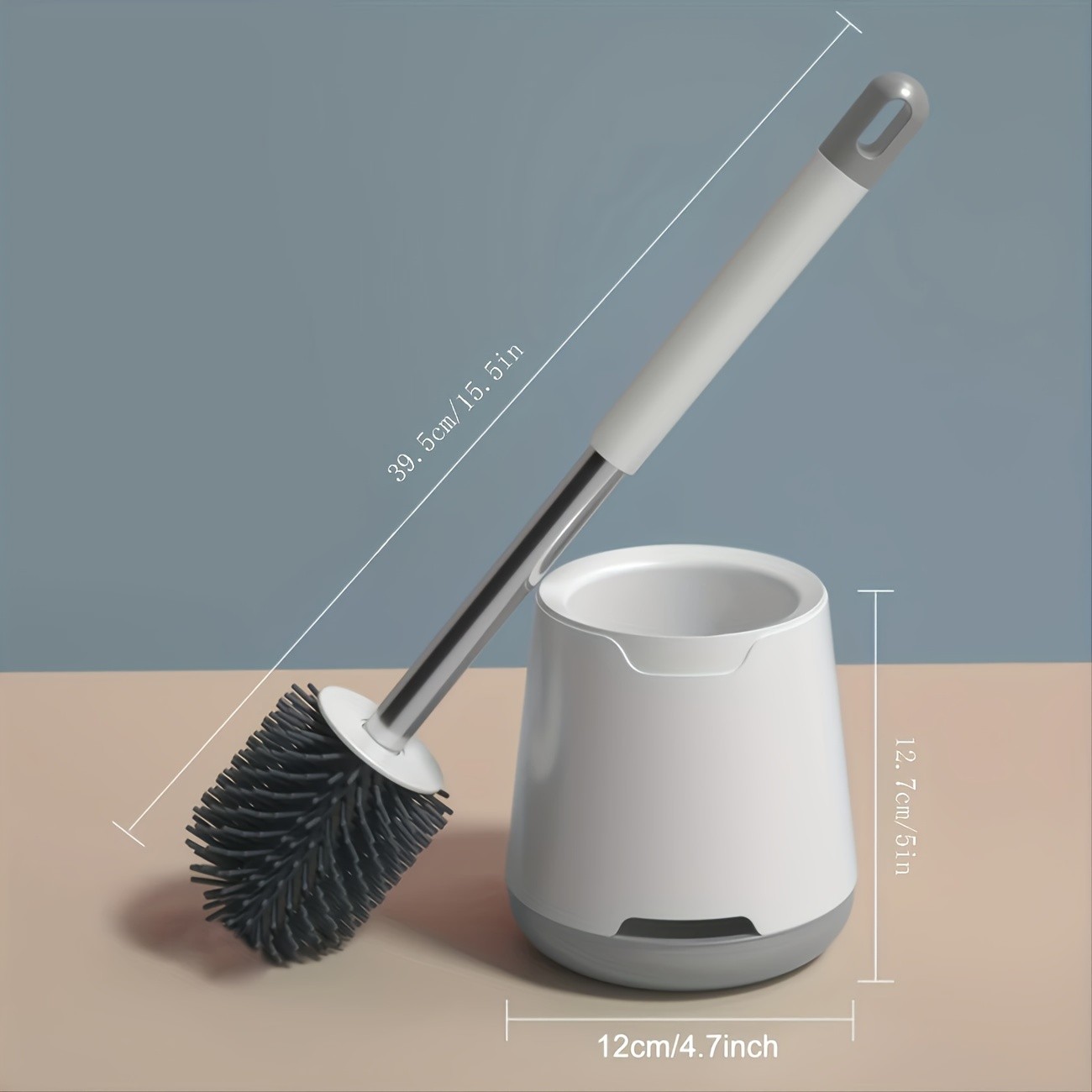 VISNFA One-Piece Toilet Brush with Strong Friction