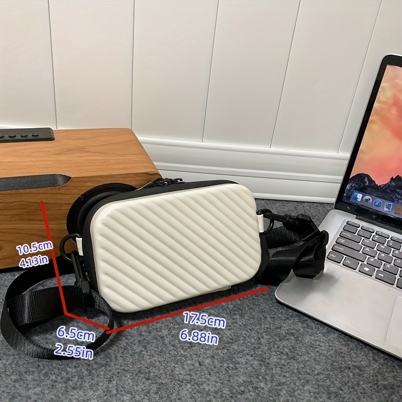 Perfect Lily Mens Solid Color Square Box Shoulder Bag