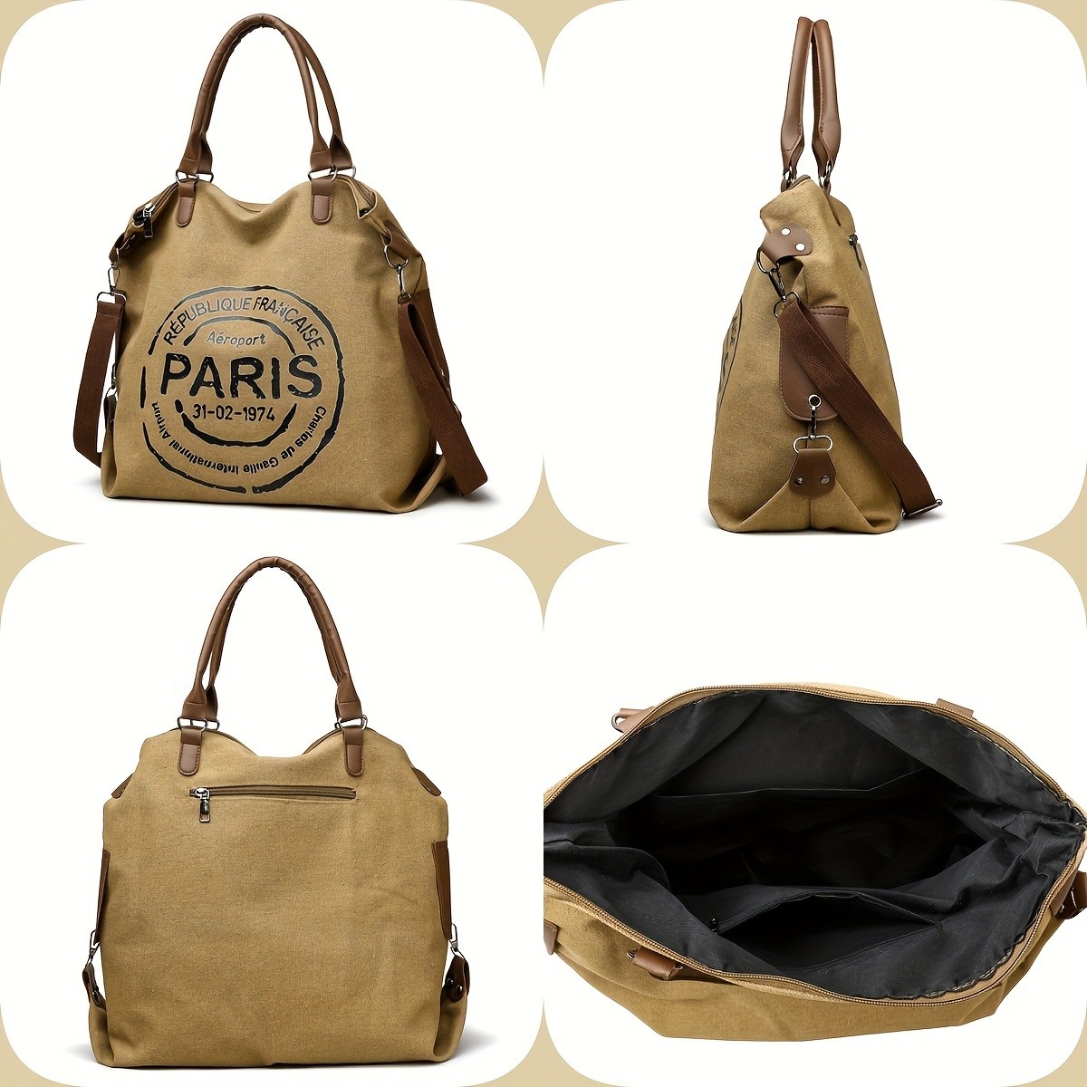 Perfect Lily Fashionable Large Capacity Retro One Shoulder Crossbody Tote Bag