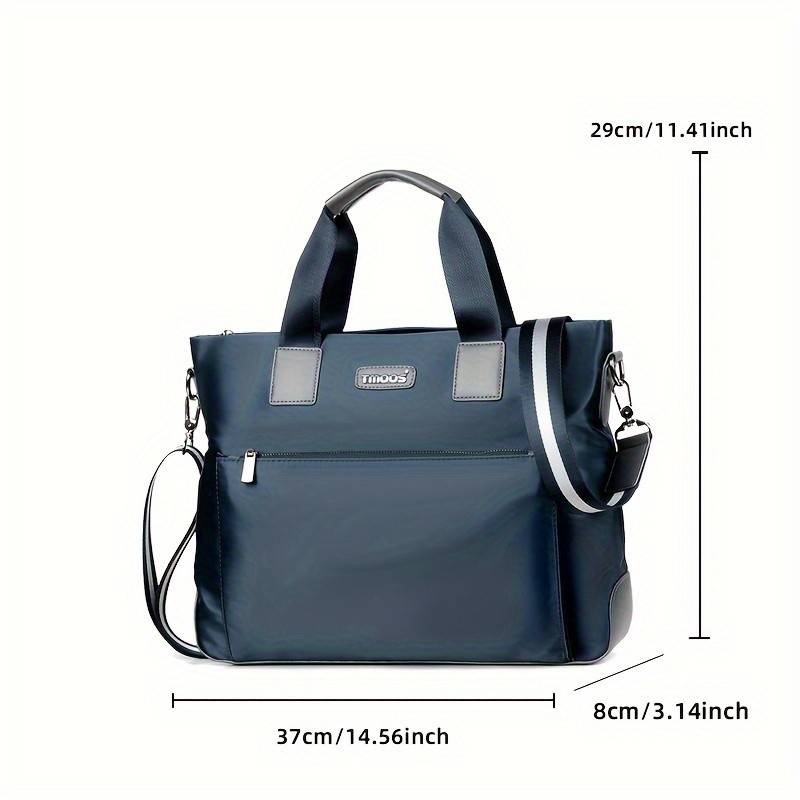 TMOOS Mens Lightweight Oxford Business Casual Tote Bag
