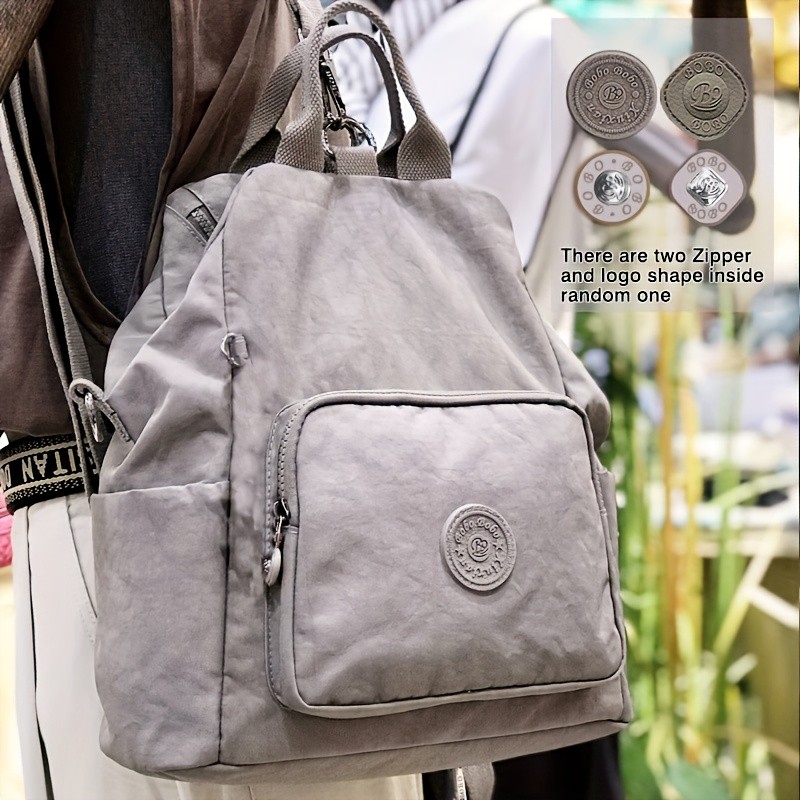 BO Light Green Casual Backpack for Women