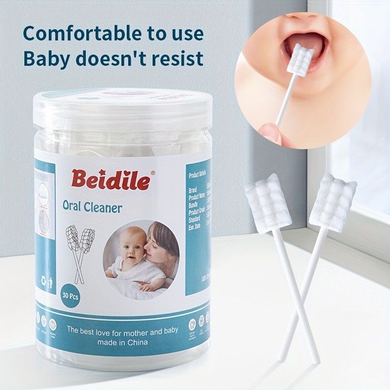 UNICHERRY 30pcs Tongue Cleaner Gauze