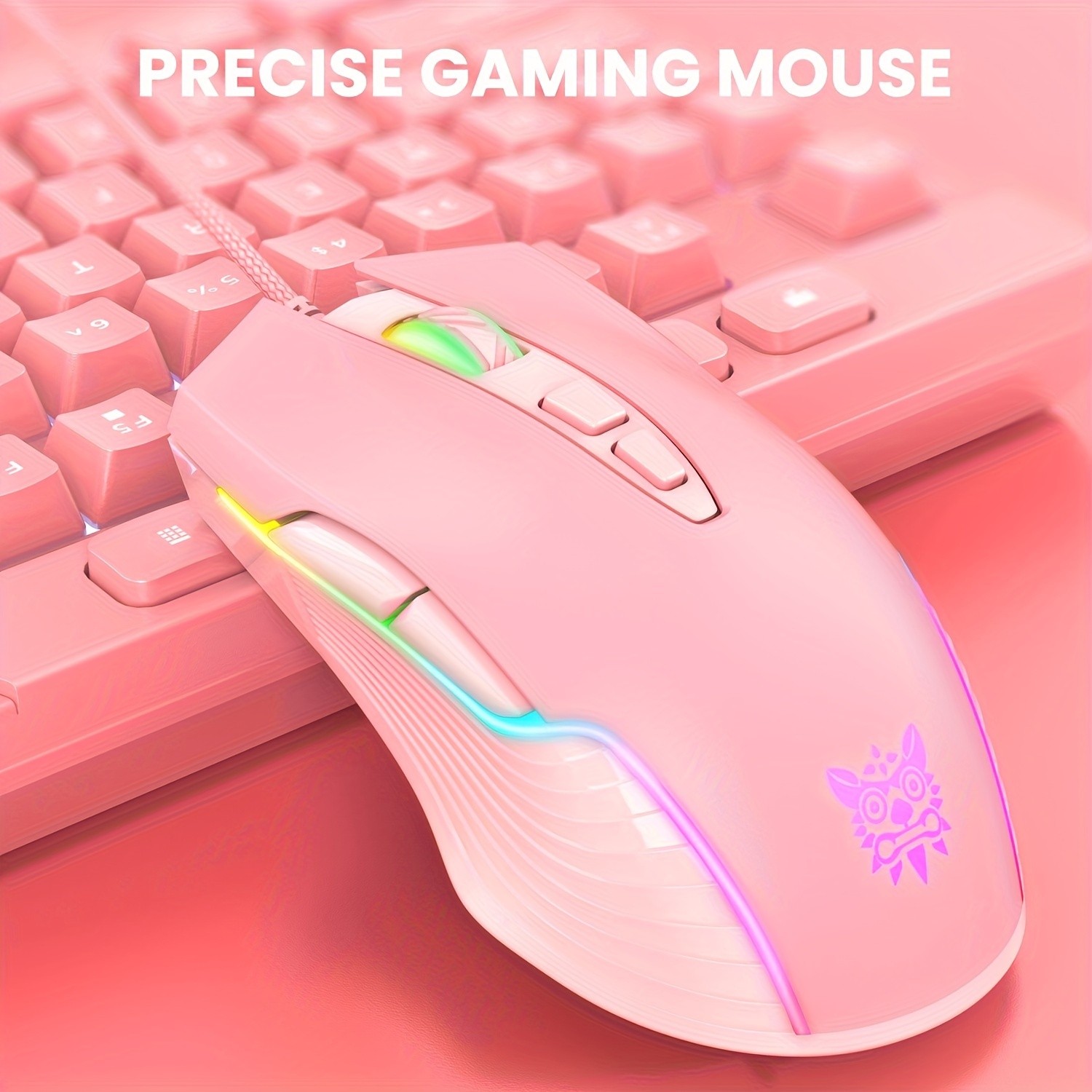 ONIKUMA Silent Mechanical Gaming Mouse Lightweight, Comfortable, and Customizable for Every Gamer