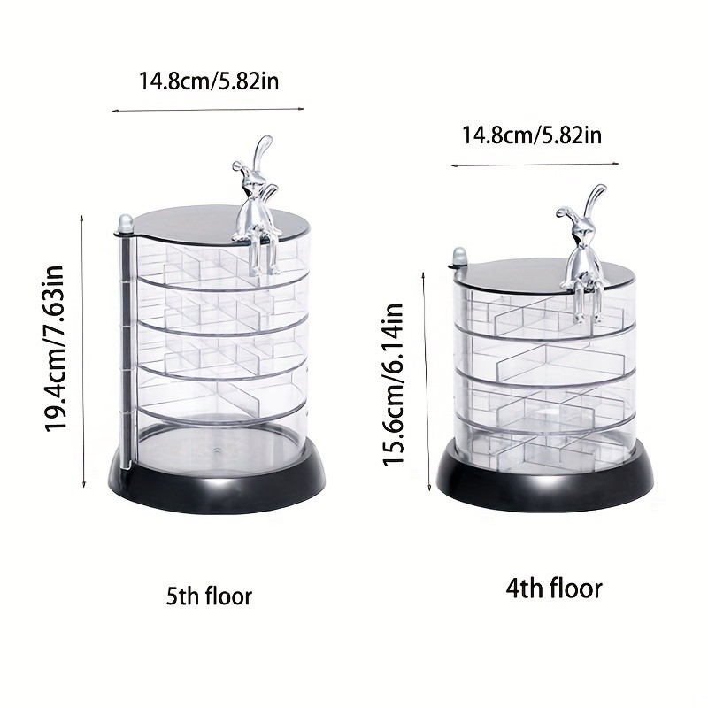 HEART LEAF Rotating Jewelry Organizer Box