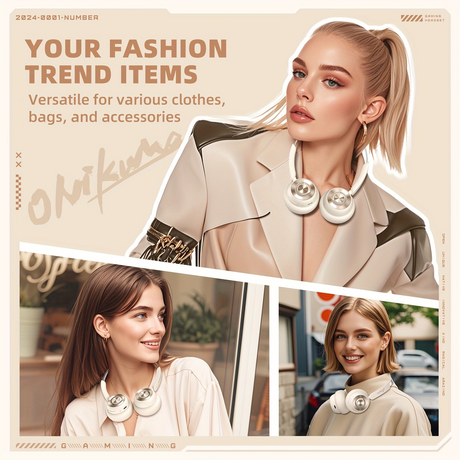 ONIKUMA Active Noise Cancelling Wireless Earmuffs  300 Hours Standby, Comfortable Memory Foam, Ideal for Travel & Workouts