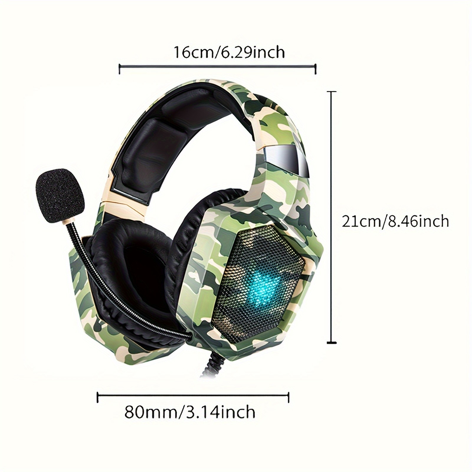 ONIKUMA Wired Gaming Headset  High-Definition Microphone, RGB Lighting, Immersive Sound for PS4, PS5, and PC