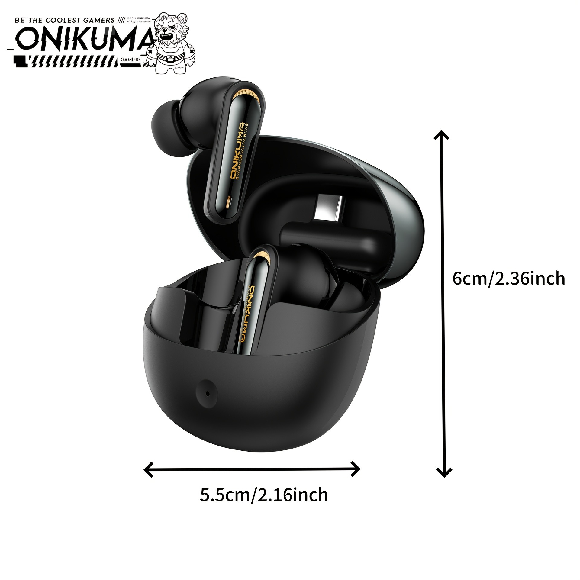 ONIKUMA Next Generation Wireless Earbuds  Dual-Connection, ANC & ENC Noise Cancellation, Bass Stereo Sound