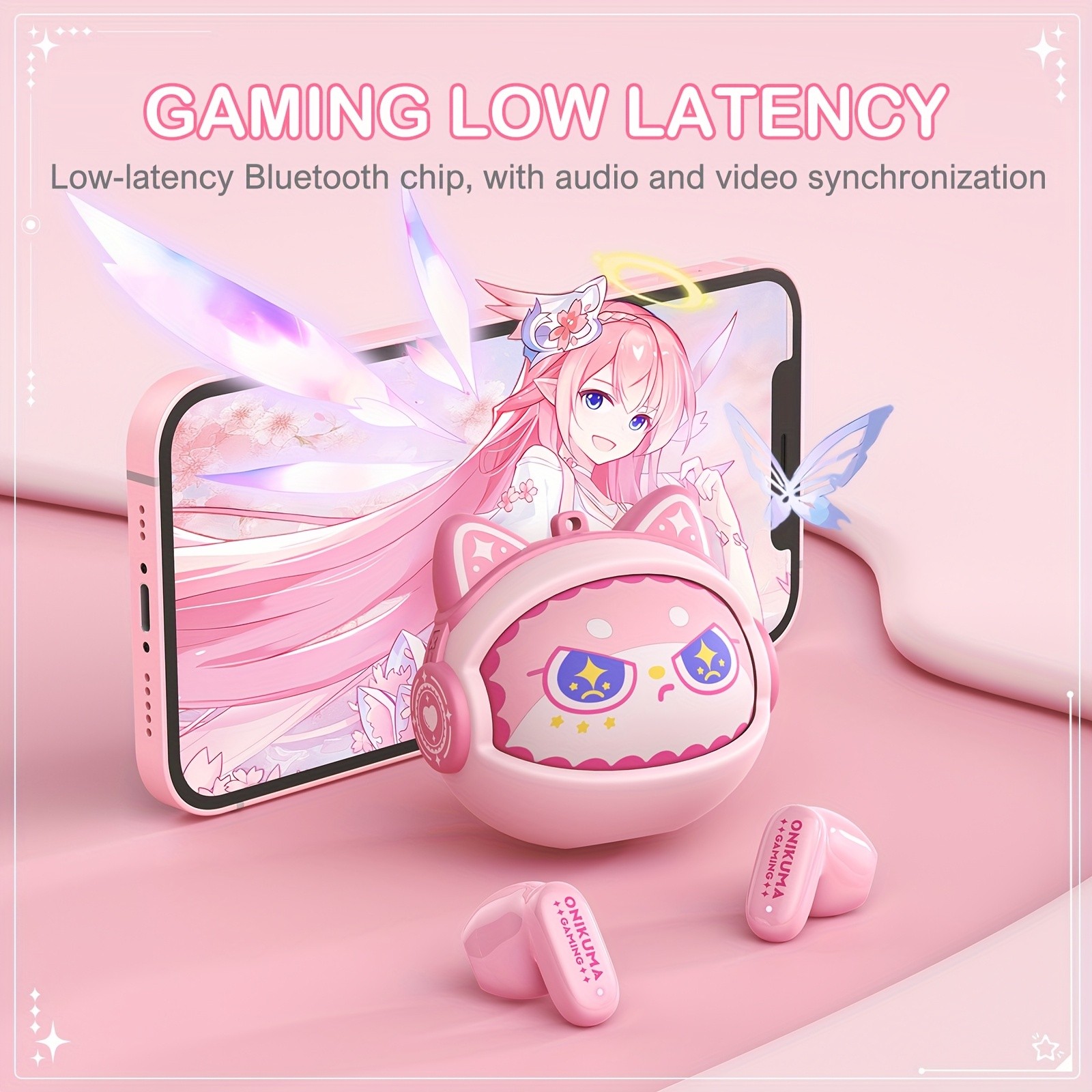 ONIKUMA TX603 New Face-Changing Wireless Headphones  Stylish, Touch Control, and Customizable Design