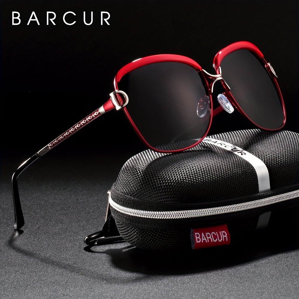 BARCUR Womens Oversized Gradient Lens Sunglasses