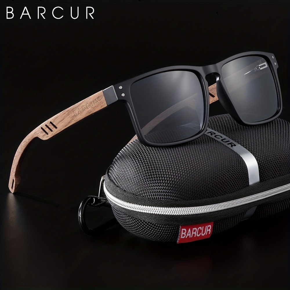 BARCUR Original Natural Wooden Sunglasses for Men & Women