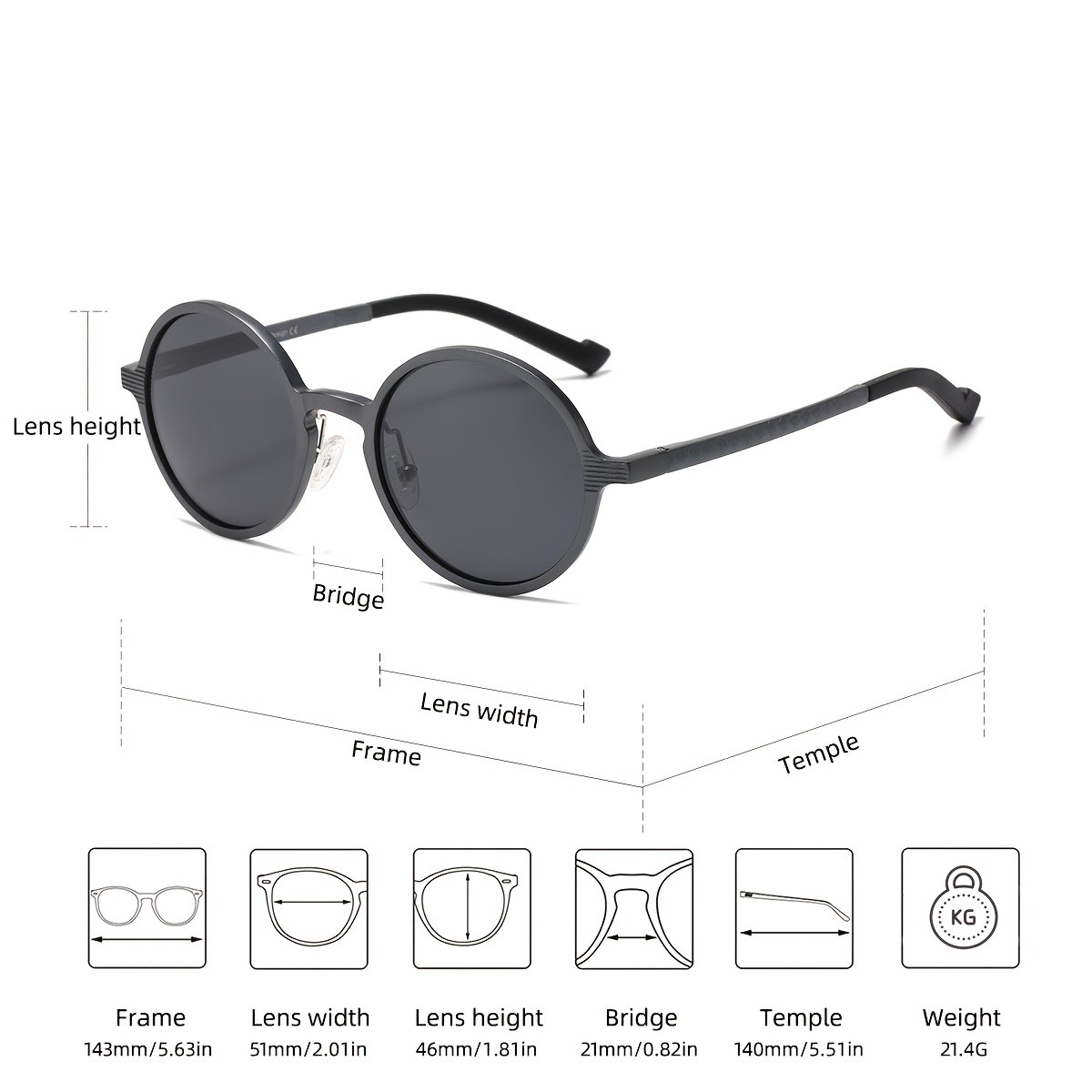 BARCUR Retro Vintage Round Fashion Glasses for Men & Women