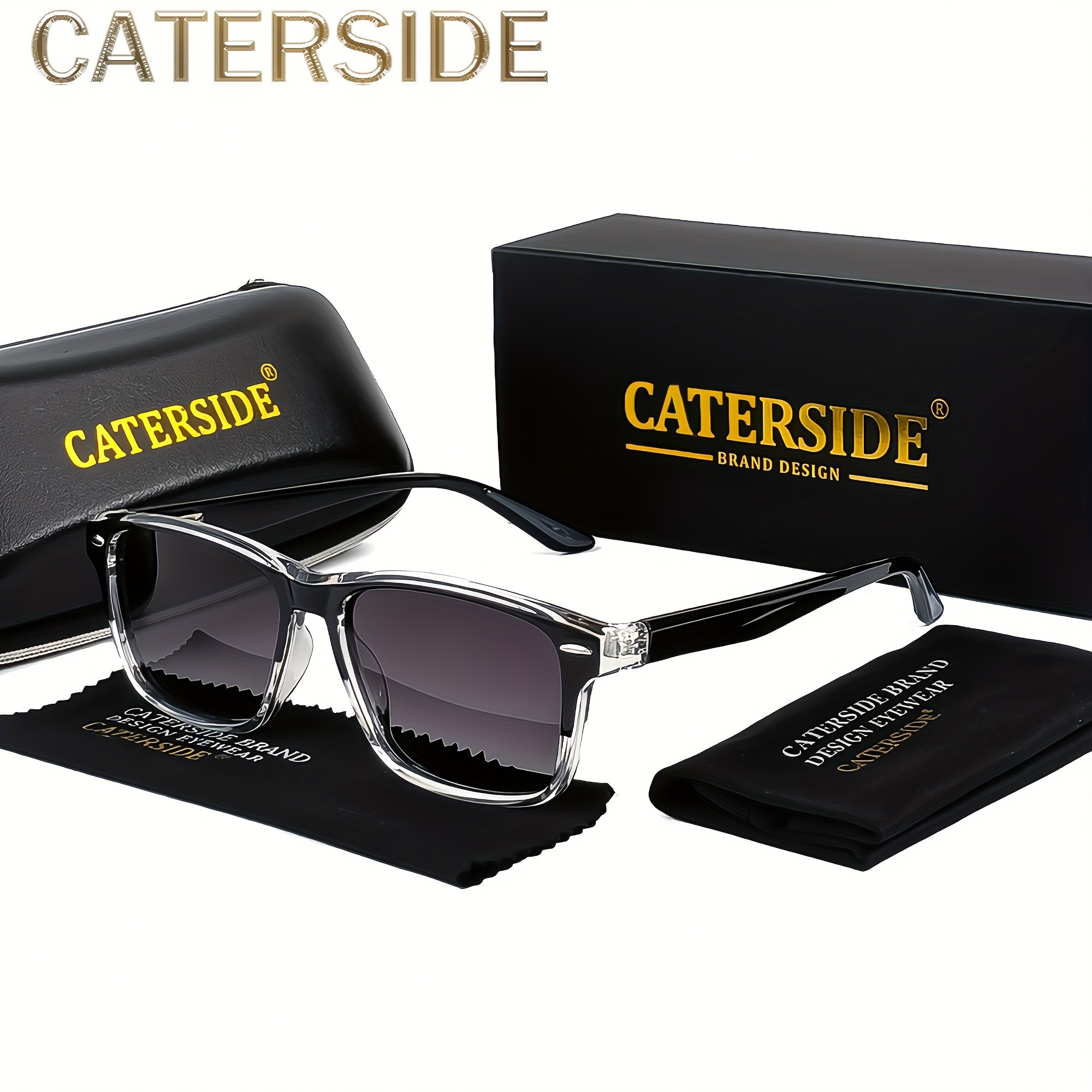 Caterside New Punk Glasses with TAC Lenses and TR90 Frame