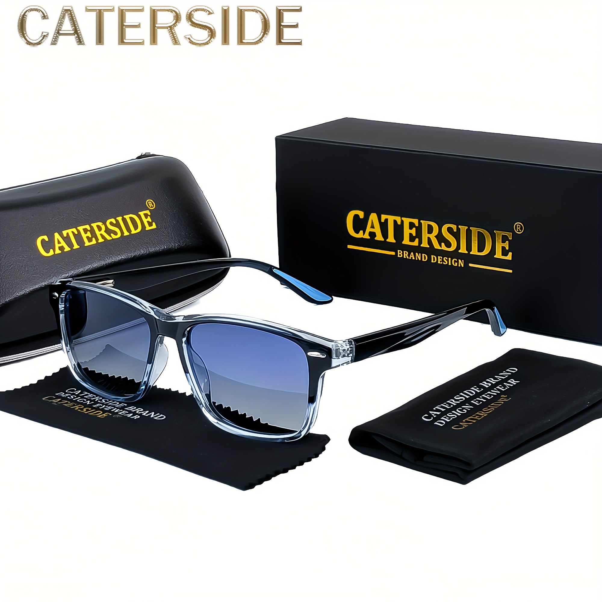 Caterside New Punk Glasses with TAC Lenses and TR90 Frame