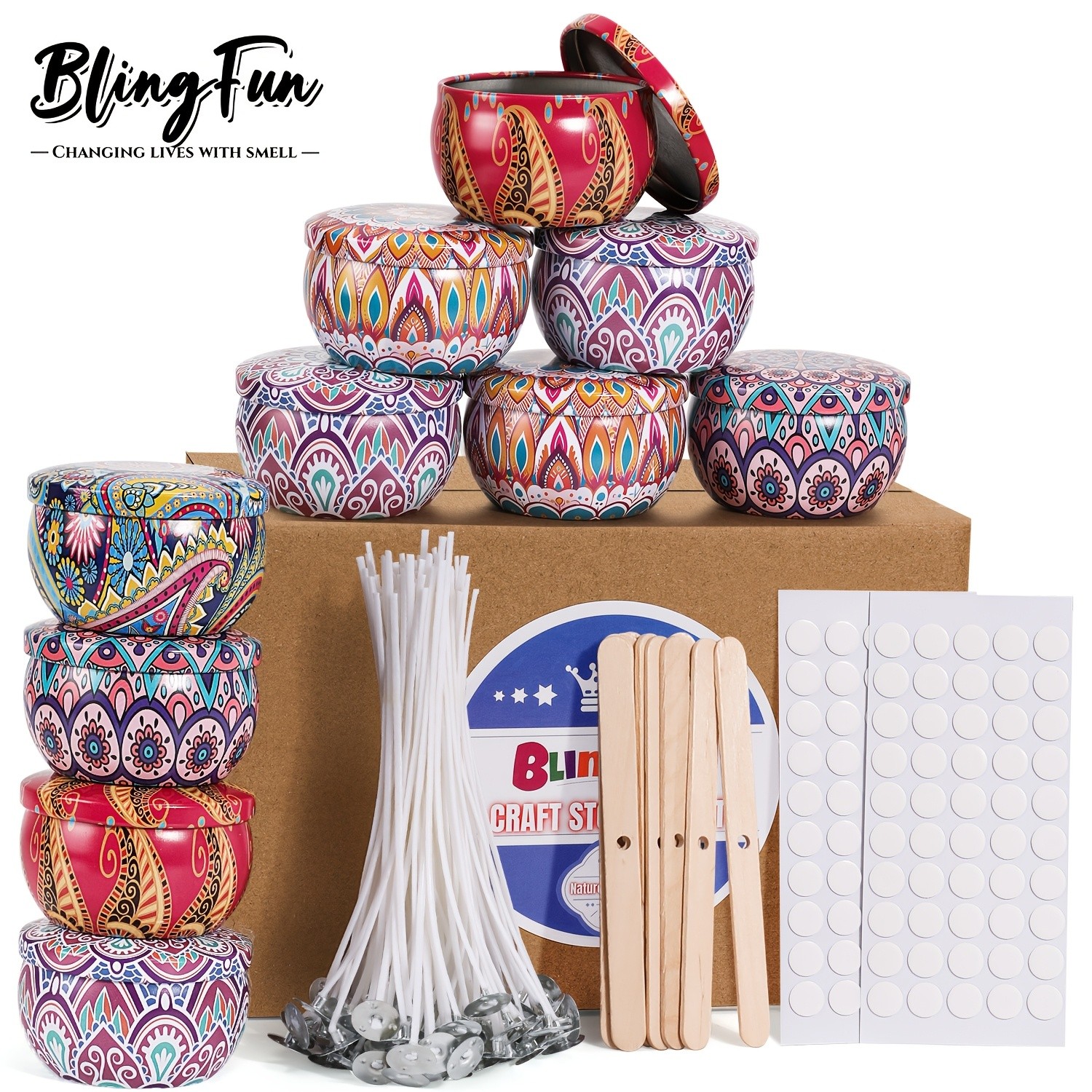 BlingFun 220pcs Candle Making Kit