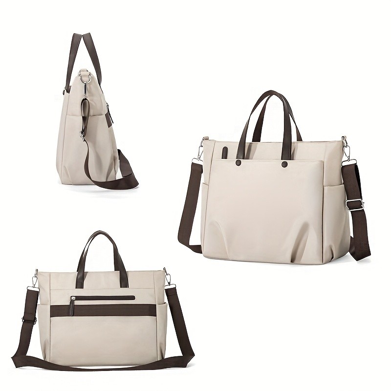 OGEHUAFEE Womens Casual Chic Laptop Handbag  Adjustable Shoulder Strap, Large Capacity, Ideal for Travel & Daily Use