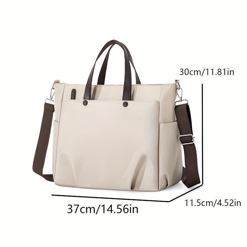 OGEHUAFEE Womens Casual Chic Laptop Handbag  Adjustable Shoulder Strap, Large Capacity, Ideal for Travel & Daily Use