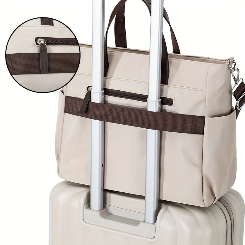 OGEHUAFEE Womens Casual Chic Laptop Handbag  Adjustable Shoulder Strap, Large Capacity, Ideal for Travel & Daily Use