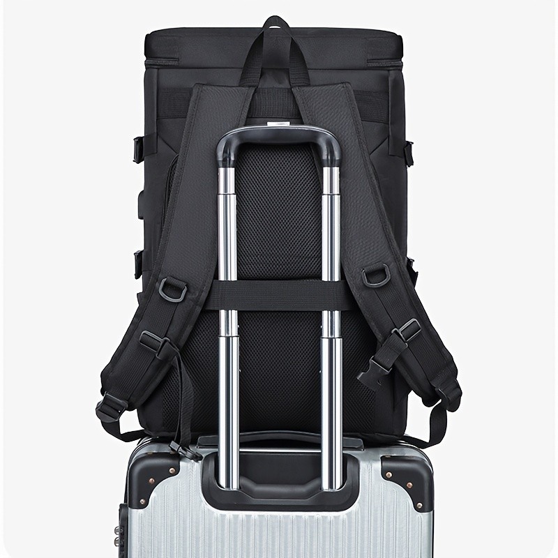 OGEHUAFEE Large Capacity Fashionable Mens Backpack  Multifunctional Outdoor Travel Backpack, Multi-Pocket Storage, Dry Wet Separation