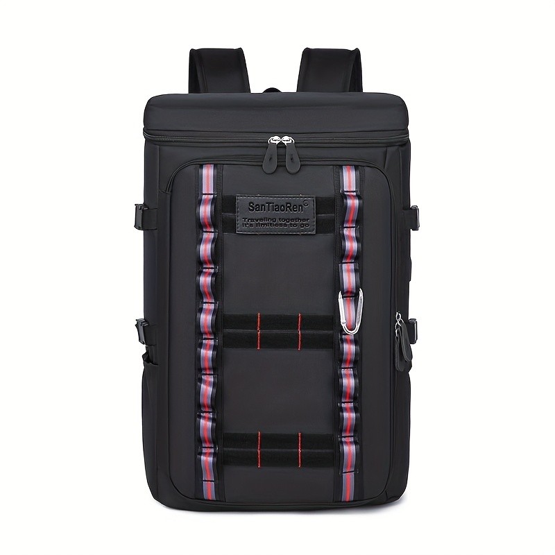 OGEHUAFEE Large Capacity Fashionable Mens Backpack  Multifunctional Outdoor Travel Backpack, Multi-Pocket Storage, Dry Wet Separation