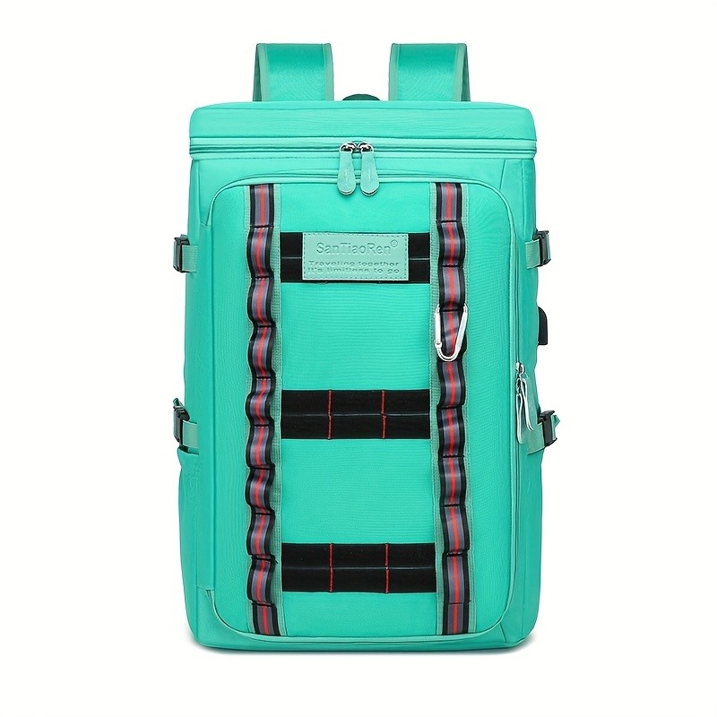 OGEHUAFEE Large Capacity Fashionable Mens Backpack  Multifunctional Outdoor Travel Backpack, Multi-Pocket Storage, Dry Wet Separation