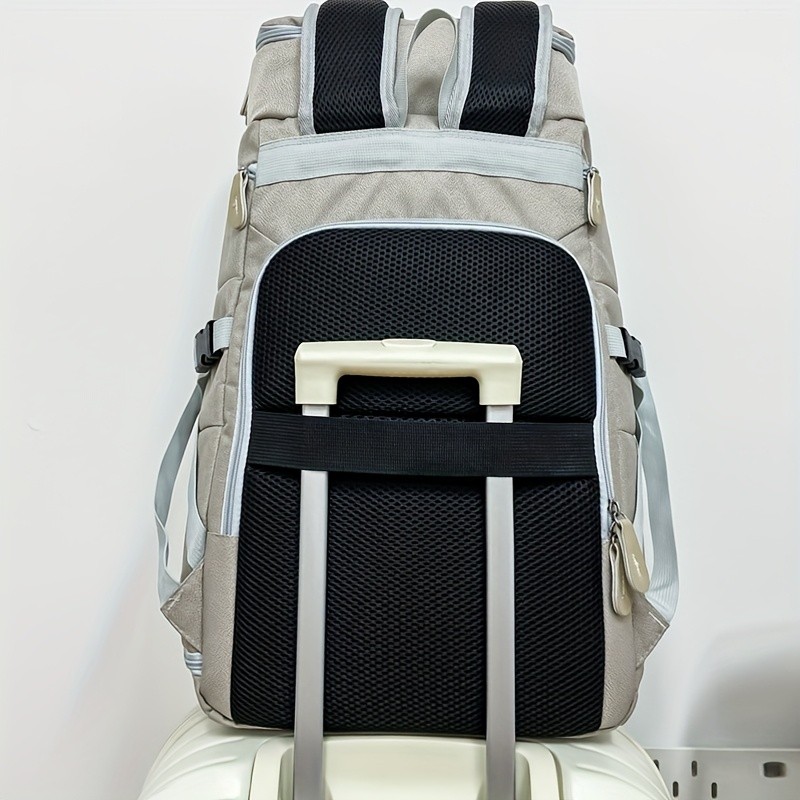 OGEHUAFEE Large Capacity Heavy-Duty Hiking Backpack  Independent Shoe Compartment, Dry/Wet Separation, Multi-Zipper Pockets