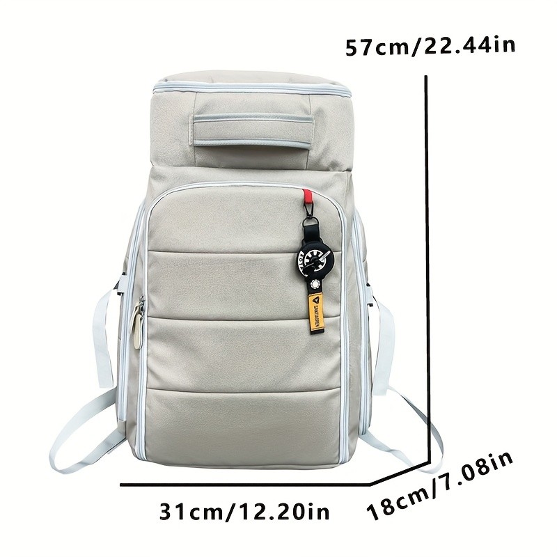 OGEHUAFEE Large Capacity Heavy-Duty Hiking Backpack  Independent Shoe Compartment, Dry/Wet Separation, Multi-Zipper Pockets