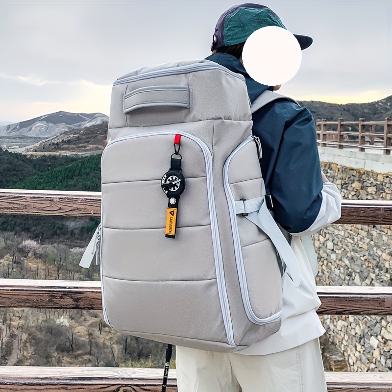 OGEHUAFEE Large Capacity Heavy-Duty Hiking Backpack  Independent Shoe Compartment, Dry/Wet Separation, Multi-Zipper Pockets