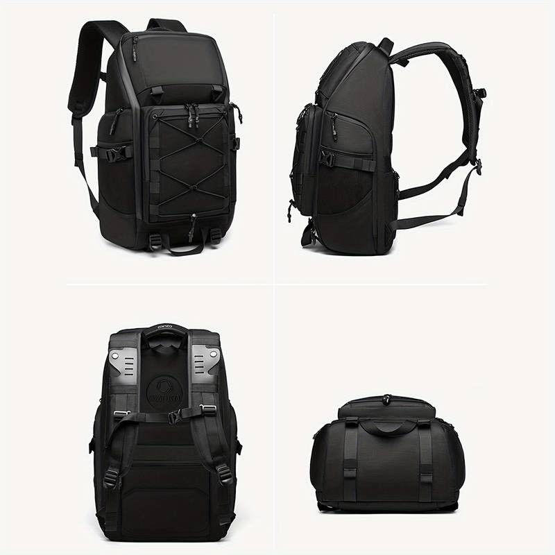 OZUKO Large Capacity Sports Backpack  Multi-Compartment 43.94cm Laptop Bag with Photography Stand for Travel, Gym, and Outdoor Adventures