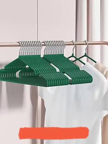 50pcs Heavy-Duty Non-Slip Metal Clothes Hangers Space-Saving Garment Organizers for Coats, Shirts, and More